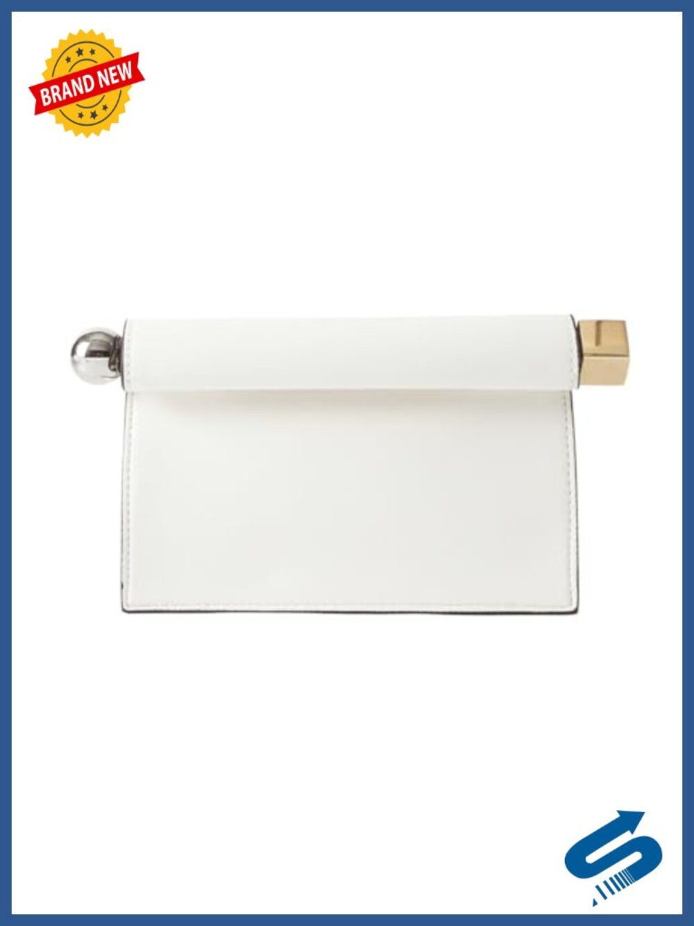 PU Leather Clutch Crossbody Evening Bag Metal Decoration